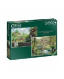 Puzzle 2x500 piese Jumbo - Romantic Countryside Cottages (2x500 Pieces) (Jumbo-11261)