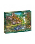 Puzzle 1000 piese Falcon - Waterside Cottage (Jumbo-11350)