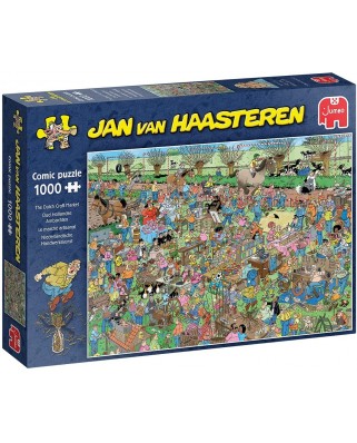 Puzzle 1000 piese Jumbo - Jan Van Haasteren: The Dutch Craft Market (Jumbo-20046)