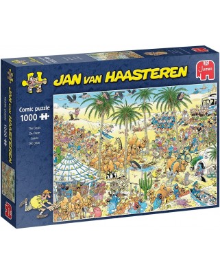 Puzzle 1000 piese Jumbo - Jan Van Haasteren: The Oasis (Jumbo-20048)
