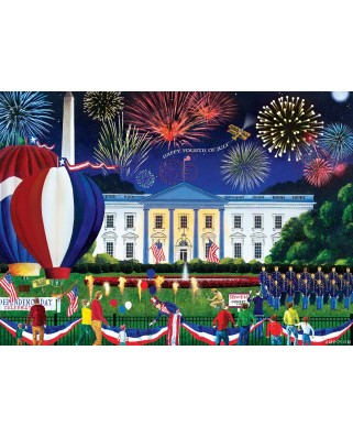 Puzzle 500 piese XXL Master Pieces - White House Fireworks (Master-Pieces-32250)