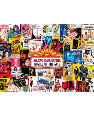 Puzzle 1000 piese Master Pieces - Blockbuster Movies - 60's (Master-Pieces-72201)