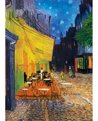 Puzzle 1000 piese Master Pieces - Vincent Van Gogh: Cafe Terrace at Night (Master-Pieces-72213)
