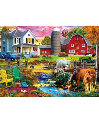 Puzzle 1000 piese Master Pieces - Picnic on the Farm (Master-Pieces-72239)