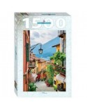Puzzle 1500 piese Step - Street view in Bellagio and lake Como, Italy (Step-Puzzle-83065)