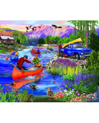 Puzzle 1000 piese SunsOut - Out on the Lake (Sunsout-31913)