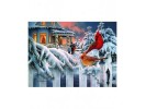 Puzzle 1000 piese SunsOut - Russell Cobane: Cardinals at Home for Christmas (Sunsout-36620)