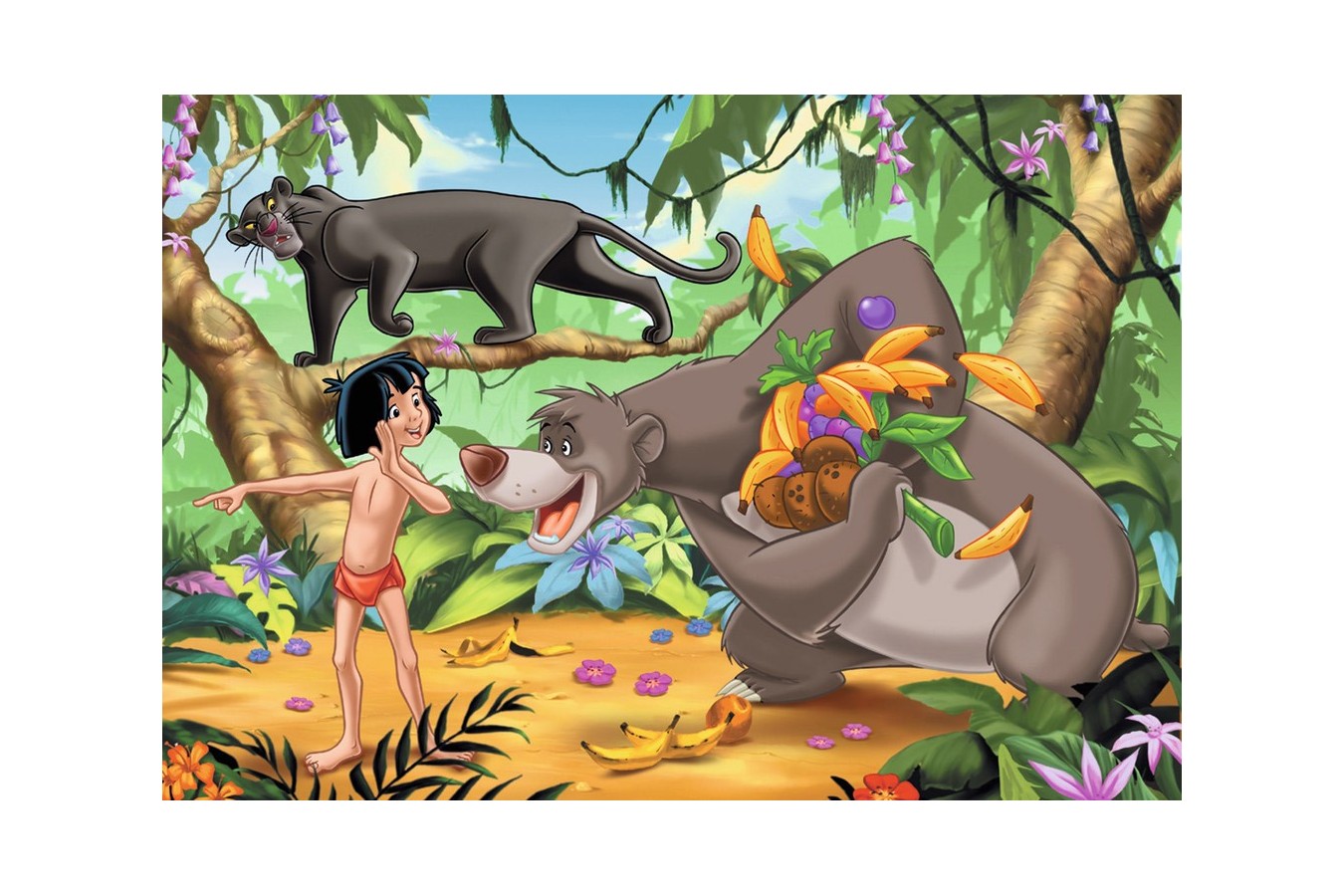 Puzzle Ravensburger - Prietenii Lui Mowgli, 2x24 piese (08894)