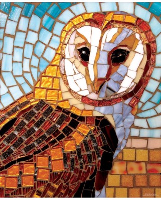 Puzzle 1000 piese SunsOut - Stained Glass Owl (Sunsout-70703)