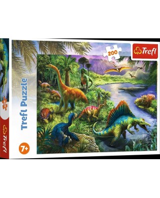 Puzzle 200 piese Trefl - Dinosaurs (Trefl-13281)