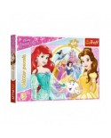 Puzzle 100 piese Trefl - Glitter Puzzle - Disney Princess (Trefl-14819)