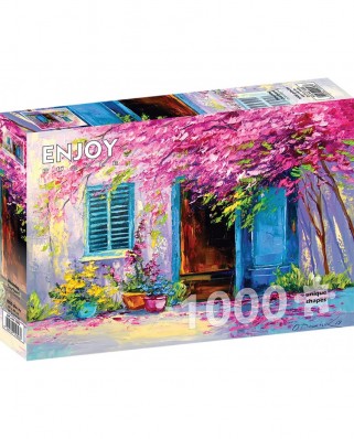 Puzzle 1000 piese ENJOY - Blooming Courtyard (Enjoy-1693)