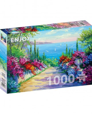 Puzzle 1000 piese ENJOY - Sunny Road to the Sea (Enjoy-1747)