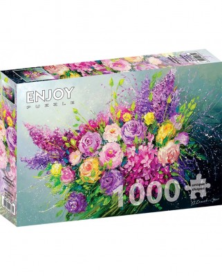 Puzzle 1000 piese ENJOY - A Bouquet of Roses for Her (Enjoy-1762)