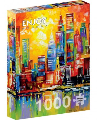 Puzzle 1000 piese ENJOY - Bright New York City (Enjoy-1784)