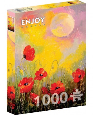 Puzzle 1000 piese ENJOY - Poppies in the Moonlight (Enjoy-1823)