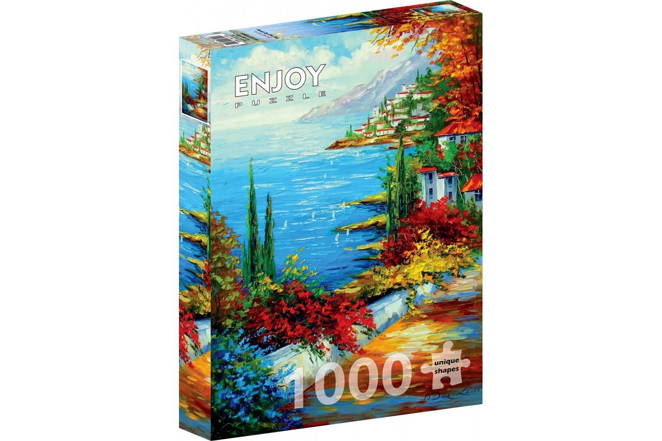 Puzzle 1000 piese ENJOY - Town by the Sea (Enjoy-1844)