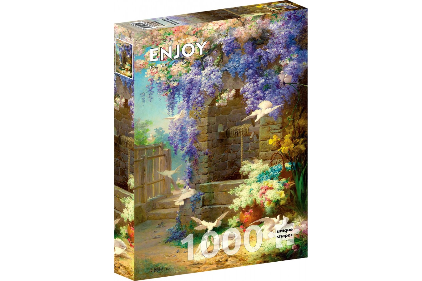 Puzzle 1000 piese ENJOY - Eugene Bidau: Le Printemps (Enjoy-1871)