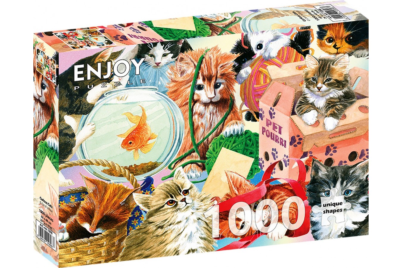 Puzzle 1000 piese ENJOY - Curious Cats (Enjoy-1898)