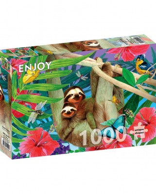 Puzzle 1000 piese ENJOY - Sweet Sloths (Enjoy-1919)