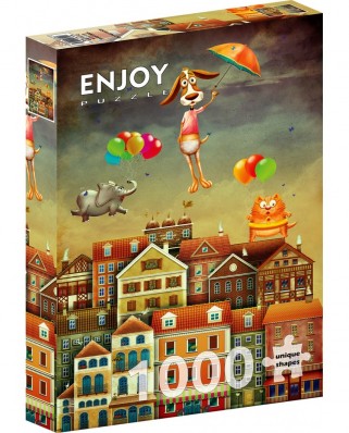 Puzzle 1000 piese ENJOY - Above the City (Enjoy-1943)