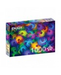 Puzzle 1000 piese ENJOY - Abstract Neon Feathers (Enjoy-1964)