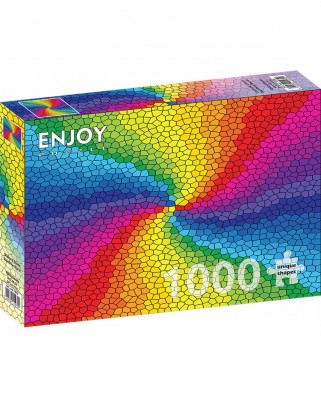 Puzzle 1000 piese ENJOY - Stained Glass Rainbow Burst (Enjoy-1970)