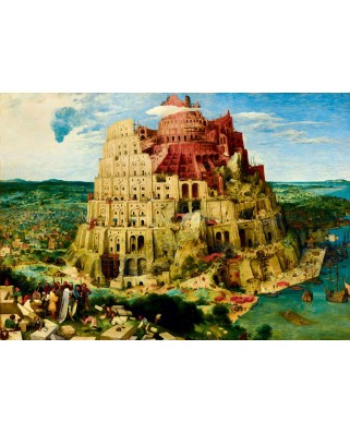 Puzzle 2000 piese Bluebird Puzzle - Pieter Bruegel: The Tower of Babel, 1563 (Art-by-Bluebird-F-60201)