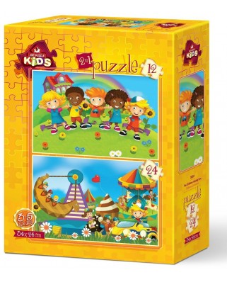Puzzle 12/24 piese Art Puzzle - Kids Having Fun (Art-Puzzle-5551)