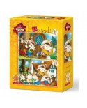 Puzzle 12/24 piese Art Puzzle - Cute Goats (Art-Puzzle-5552)