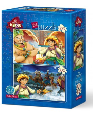 Puzzle 2x100 piese Art Puzzle - Magic Lamp (Art-Puzzle-5642)