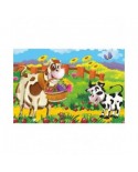 Puzzle 25 piese din lemn Art Puzzle - Romantic Cow (Art-Puzzle-5870)