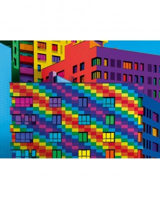 Puzzle 500 piese Clementoni - Colorboom - Squares (Clementoni-35094)