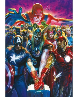 Puzzle 1000 piese Clementoni - Marvel - The Avengers (Clementoni-39672)