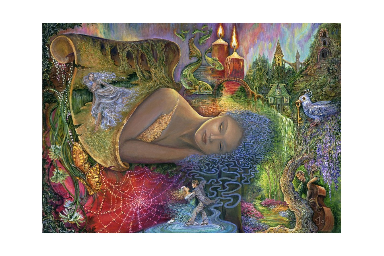 Puzzle 1500 piese Grafika - Josephine Wall: Dreaming in Color (Grafika-F-30031)