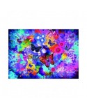 Puzzle 1500 piese Grafika - Colorful Flowers and Butterflies (Grafika-F-30051)
