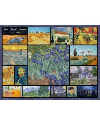 Puzzle 2000 piese Grafika - Vincent Van Gogh: Collage - Vincent Van Gogh (Grafika-F-30069)