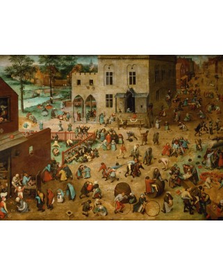 Puzzle 2000 piese Grafika - Pieter Bruegel: Children's Games, 1560 (Grafika-F-30082)