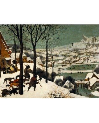 Puzzle 2000 piese Grafika - Pieter Bruegel: Hunters in the Snow (Grafika-F-30175)