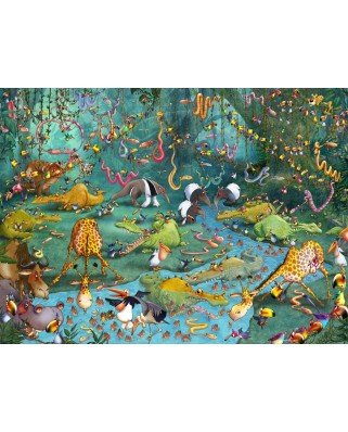 Puzzle 2000 piese Grafika - Francois Ruyer: Jungle (Grafika-F-30373)