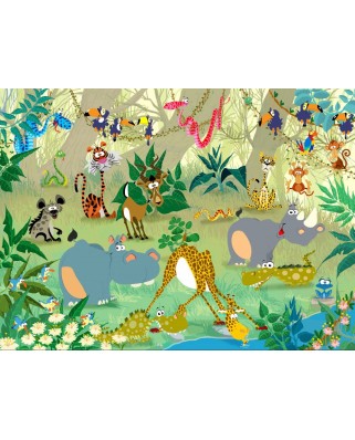 Puzzle 2000 piese Grafika - Francois Ruyer: Jungle (Grafika-F-30384)