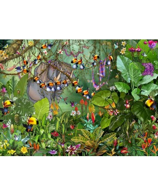 Puzzle 2000 piese Grafika - Francois Ruyer: Jungle (Grafika-F-30736)