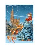 Puzzle 500 piese Grafika - Francois Ruyer: Strasbourg Cathedral at Christmas (Grafika-F-32212)