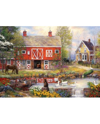 Puzzle 500 piese Grafika - Chuck Pinson: Reflections On Country Living (Grafika-F-32232)
