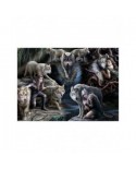 Puzzle 1500 piese Bluebird - Anne Stokes: Wolf Collage (Bluebird-Puzzle-F-90037)