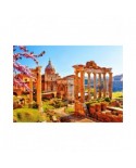 Puzzle 1000 piese Bluebird - Roman Ruins in Spring, Italy (Bluebird-Puzzle-F-90262)
