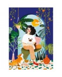 Puzzle 1000 piese Pieces & Peace - Lhuillier Laura: Blue Garden (Pieces-and-Peace-0002)