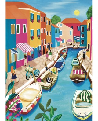 Puzzle 1000 piese Pieces & Peace - Nolwenn Studio: Burano (Pieces-and-Peace-0004)