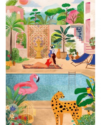 Puzzle 1000 piese Pieces & Peace - Hel.illustration: Summer Paradise (Pieces-and-Peace-0030)