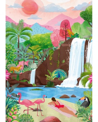 Puzzle 1500 piese Pieces & Peace - Hel.illustration: Tropical Vibes (Pieces-and-Peace-0031)